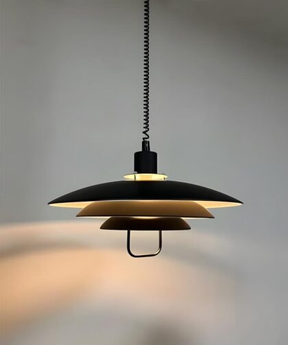 Kirkenes Black Pendant Light
