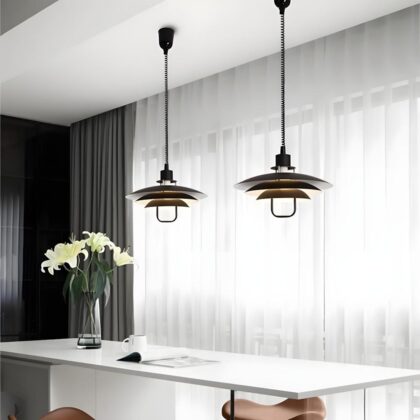 Kirkenes Black Pendant Light
