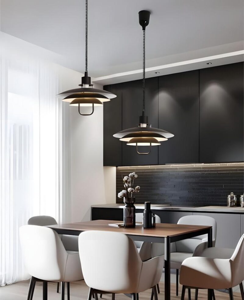 Kirkenes Black Pendant Light