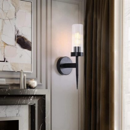 VINTAGE SINGLE ARM WALL BRACKET-BLACK