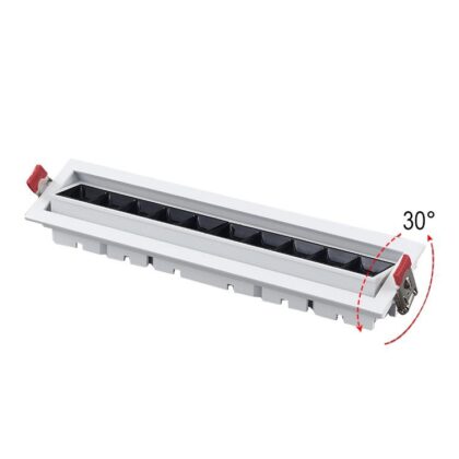 Adjustable Recessed LED Linear Downlight - 20W