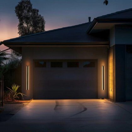 Arc Outdoor Linear Wall Light - IP65 Waterproof - Surface Installation