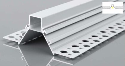 FLUX PLASTER-IN-12AG Plaster-In Anti Glare Aluminium LED Profile