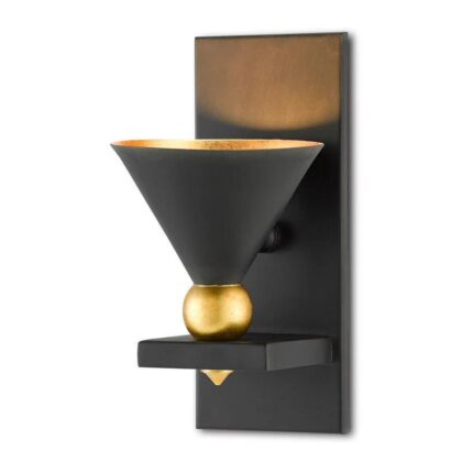 Contemporary Movie Theatre Style Wall Sconce - Black