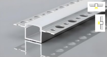 FLUX PLASTER-IN-12 Plaster-In Aluminium LED Profile
