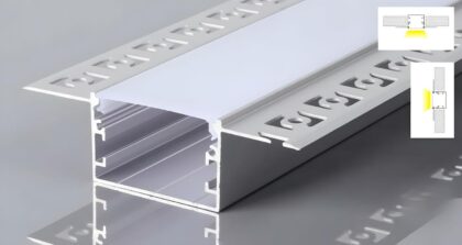 FLUX PLASTER-IN-33 Plaster-In Aluminium LED Profile