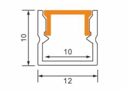 FLUX LINEAR-10 Surface Aluminium LED Profile