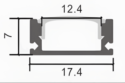FLUX LINEAR-12 Surface Aluminium LED Profile