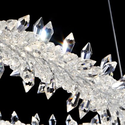 Adonis Modern Ring Crystal Chandelier for Living Room - 2 Ring
