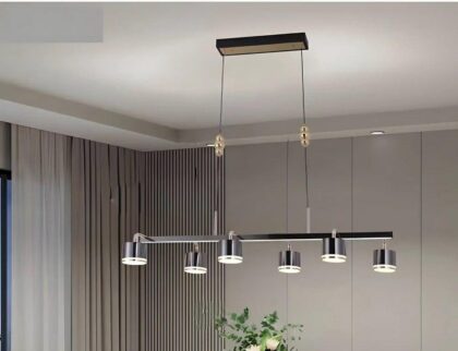 Gemini Contemporary Linear LED Pendant - 6 Lamp