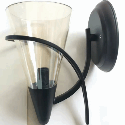 Vintage Black Single Arm Wall Light