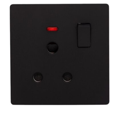 ARC Matt Black 15A Socket