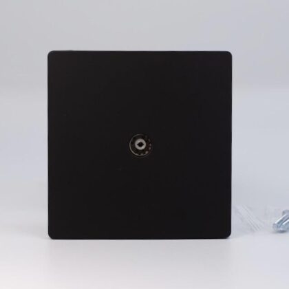 ARC Matt Black TV Socket