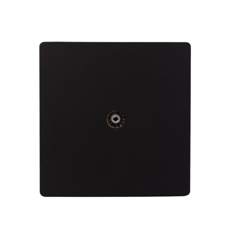 ARC Matt Black TV Socket