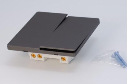 ARC Matt Black Two-Gang Two Way Switch