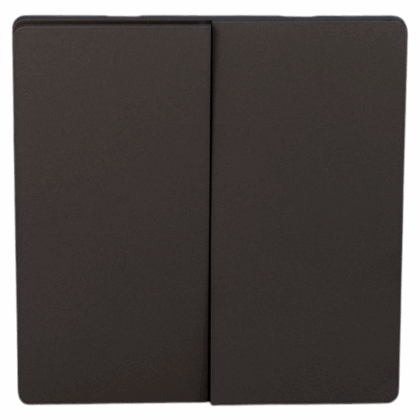 ARC Matt Black Two-Gang Two Way Switch