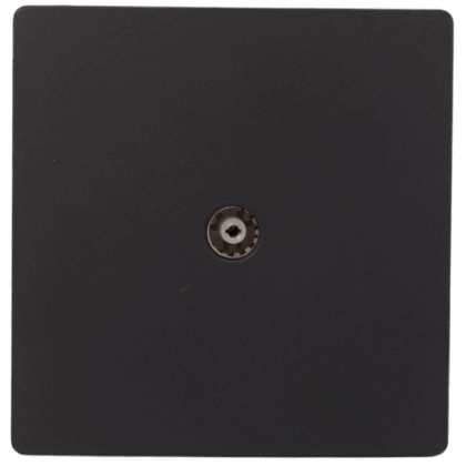 ARC Matt Black TV Socket