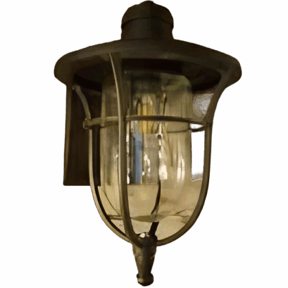 Retro Wrought Iron Wall Lamp - Black