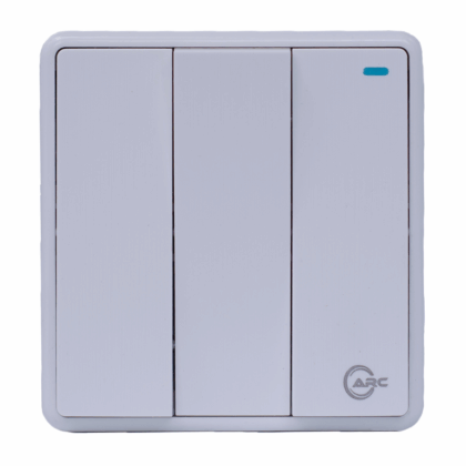 ARC White Three-Gang Two Way Switch
