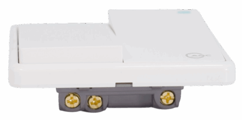 Arc White Light Switch-2Gang-2Way