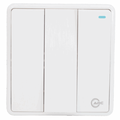 ARC White Three-Gang Two Way Switch