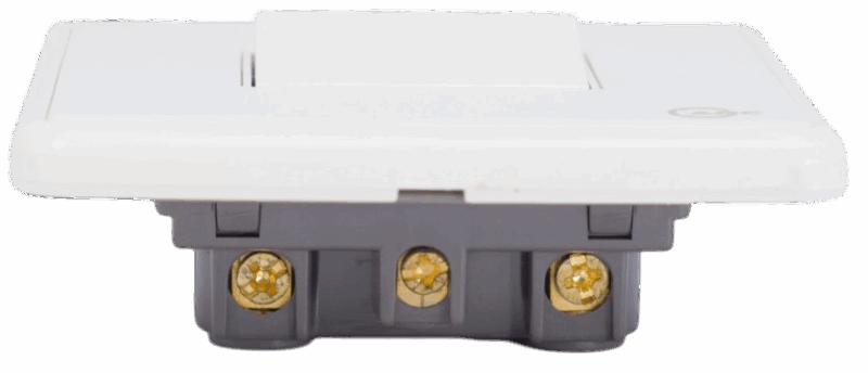 Arc White - 45A Double Pole - DP - Switch - Single Plate