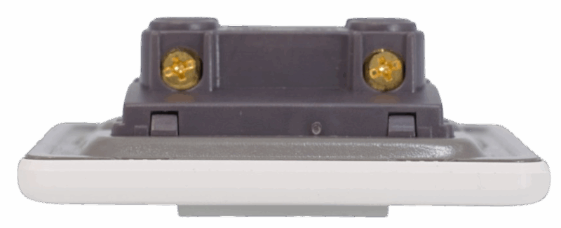 Arc White - 45A Double Pole - DP - Switch - Single Plate