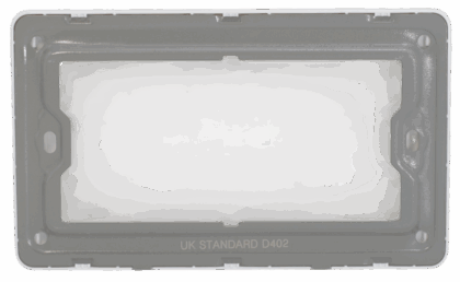 ARC White - 2 Gang - Double Blanking Cover
