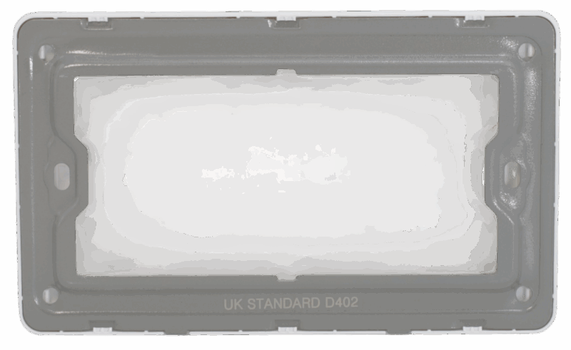 ARC White - 2 Gang - Double Blanking Cover