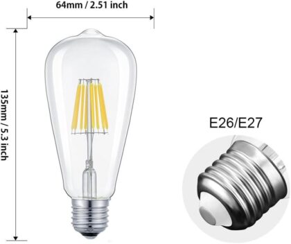 ST64 Edison LED bulbs