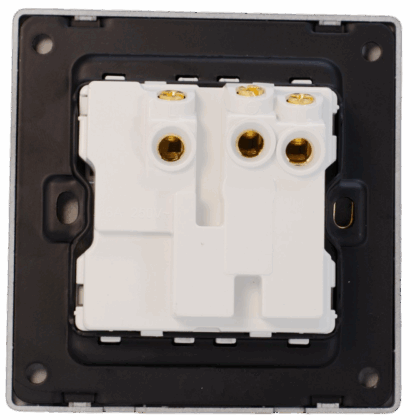 ARC Matt Black Multi Function Single Socket With Neon