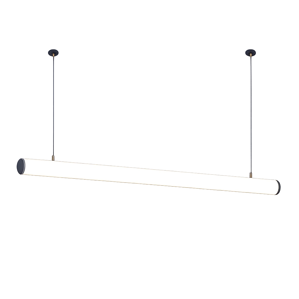 The Round Frosted Tube Linear Pendant Light - 1.2M - 36W - 6000K