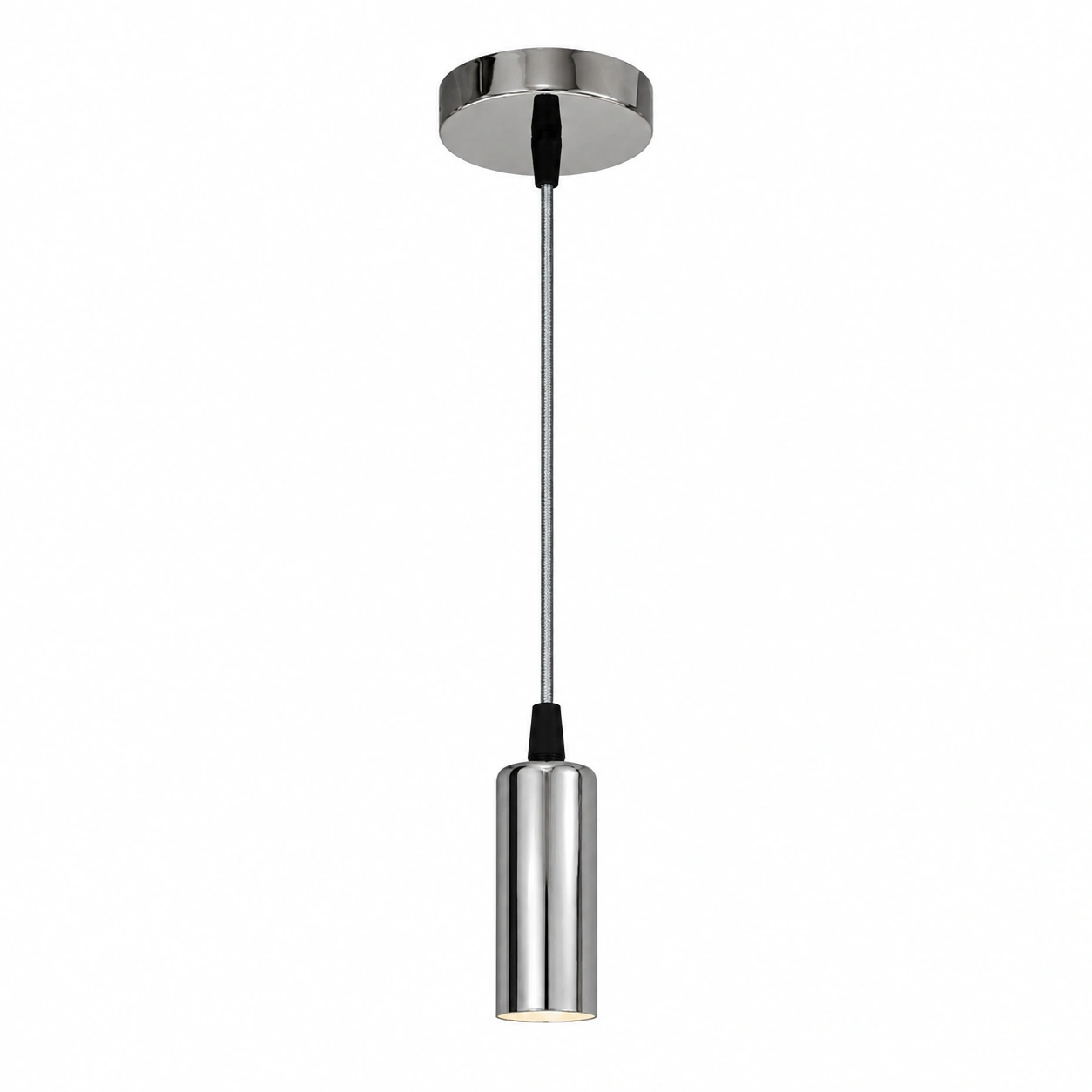 Vintage Light Bulb Holder - Chrome Metal