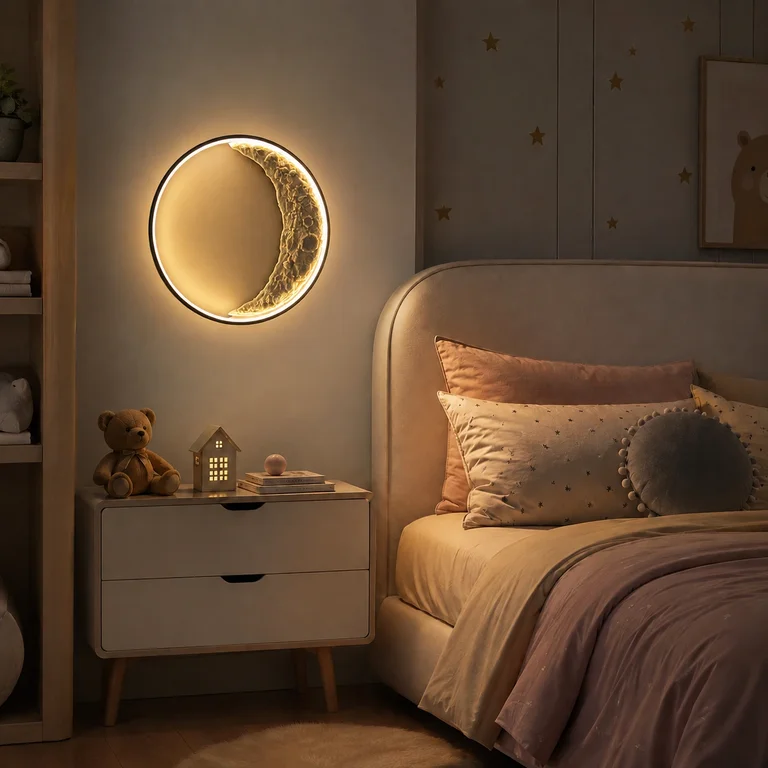 The Crescent Moon 600mm Wide LED Wall Light