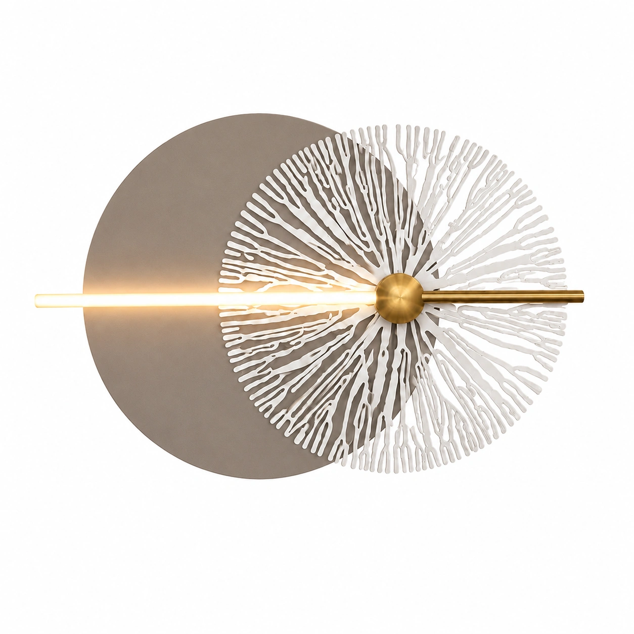 The Quartz 1000mm Wide Radiating Disc LED Wall Light