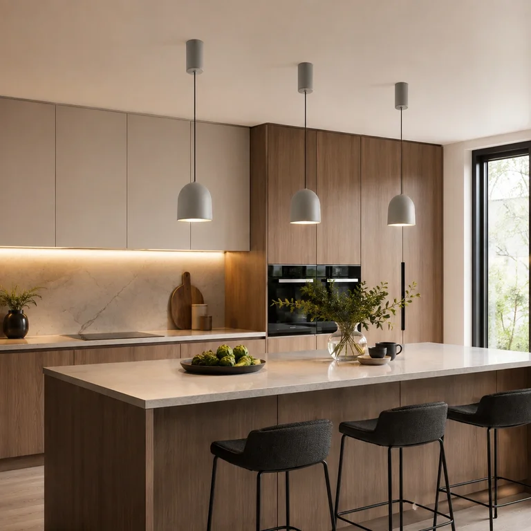 The Acorn 100mm Wide Dome Pendant Light - Matte Grey Aluminum