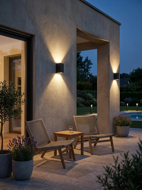The Plinth Rectangular Block Outdoor Wall Light - 95mm Wide - Matte Black Aluminum