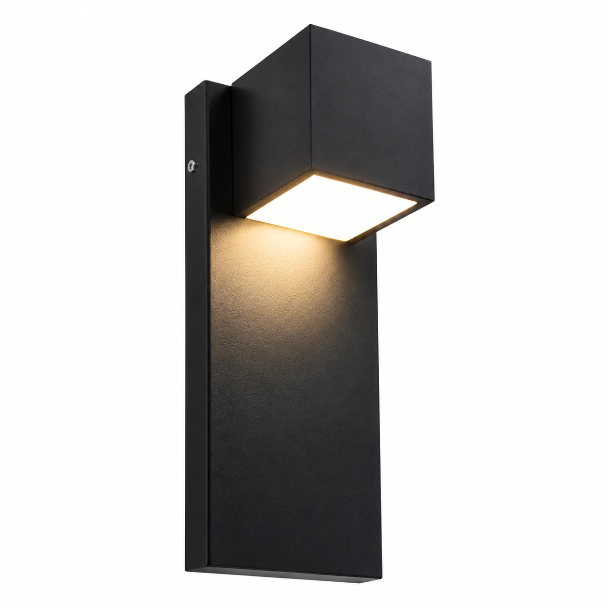 Cubo Architectural Wall Light - 120mm Wide - Matte Black Aluminum